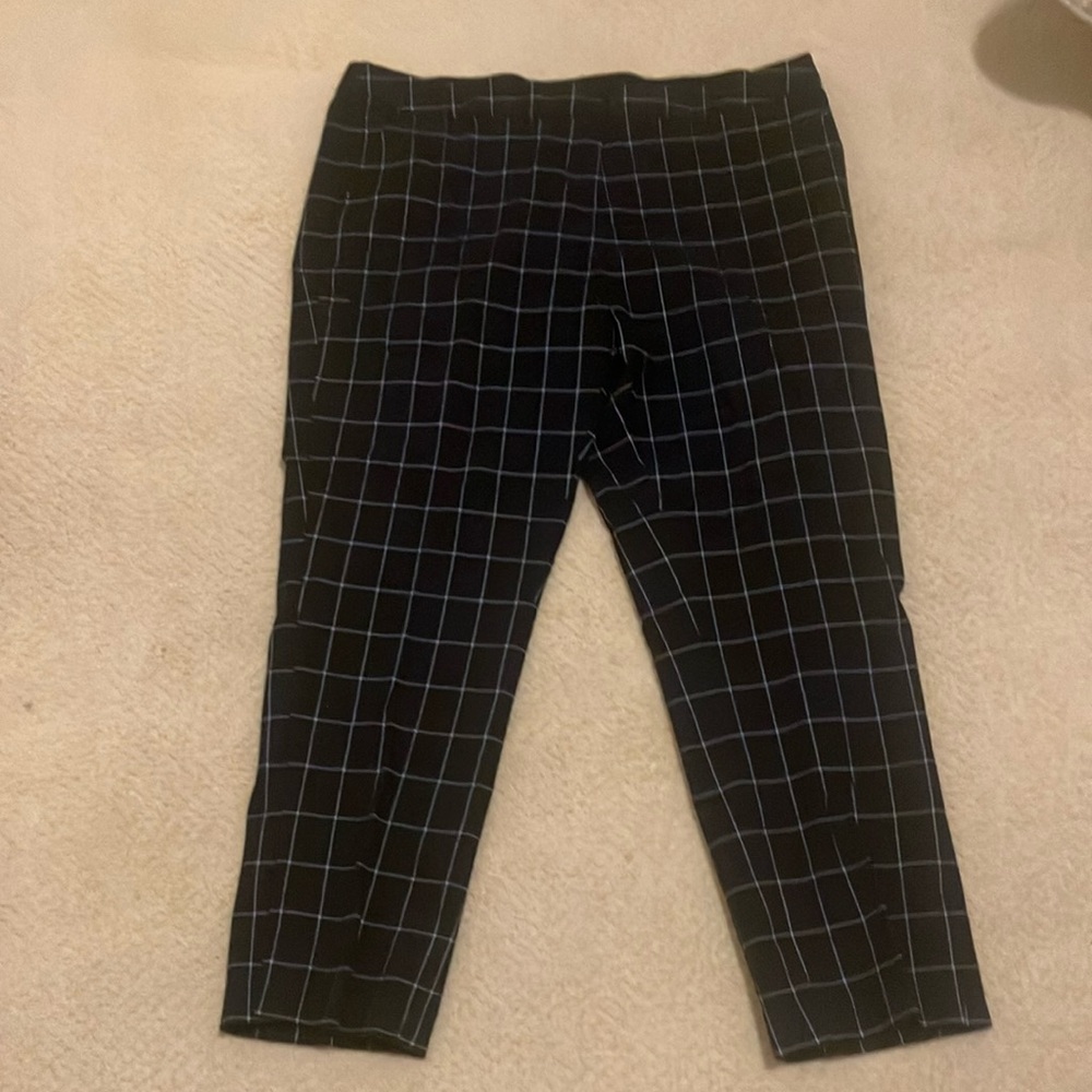 Amanda & Chelsea Blue and White Plaid Pants